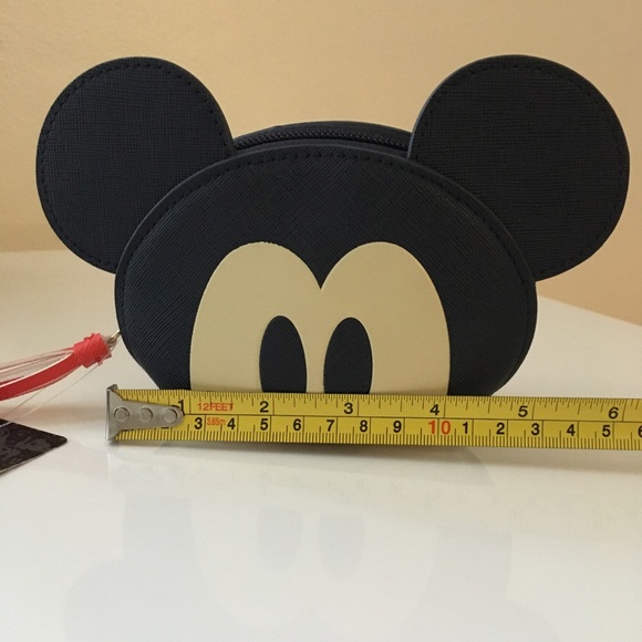 Disney Mickey Mouse Pouch Wallet Coin Purse Mini Makeup Bag - Picture 9 of 10